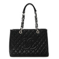 Chanel Caviar Quilted Grand Shopping Tote GST Black