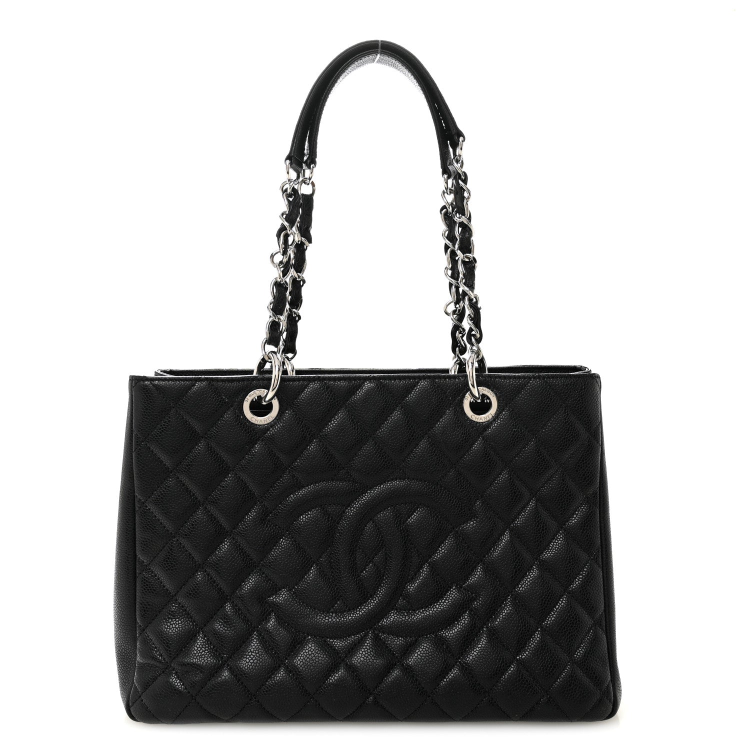 Chanel Caviar Quilted Grand Shopping Tote GST Black