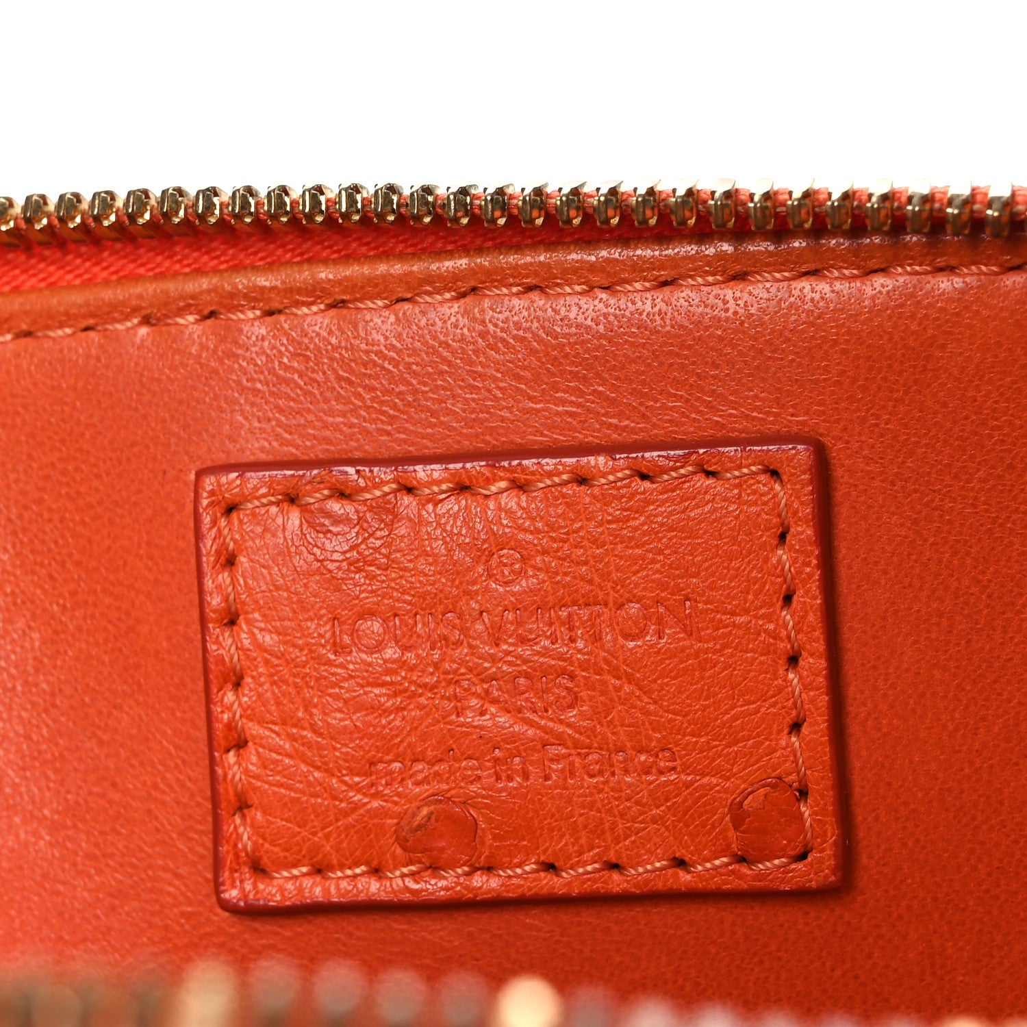 Louis Vuitton Ostrich Alma BB Piment