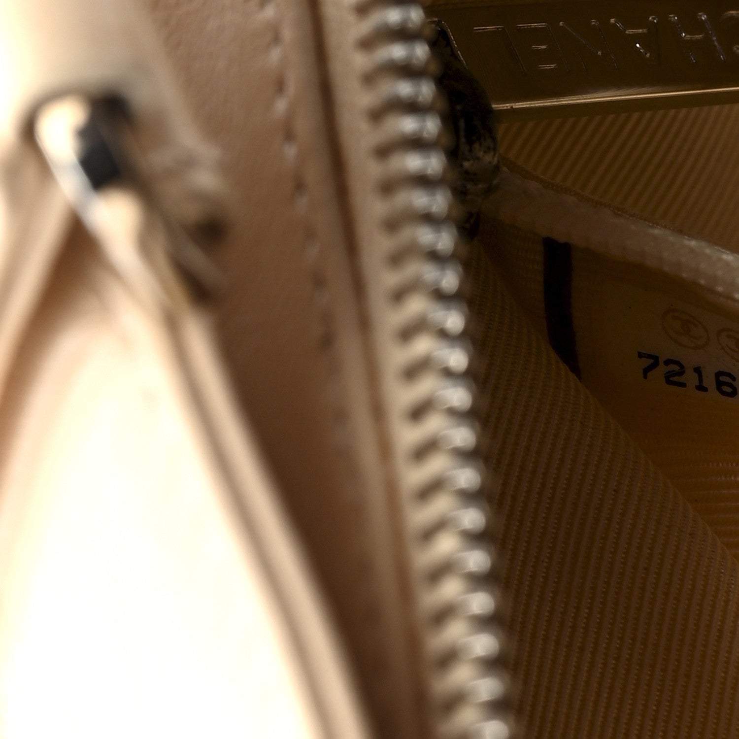 Chanel Lambskin Quilted CC Chocolate Bar Barrel Bag Beige