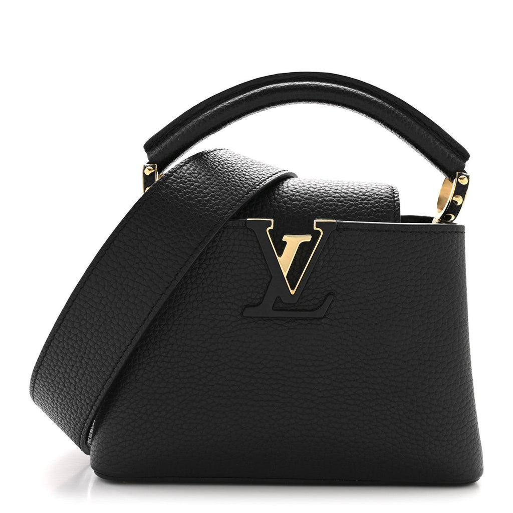Louis Vuitton Taurillon Mini Capucines Black