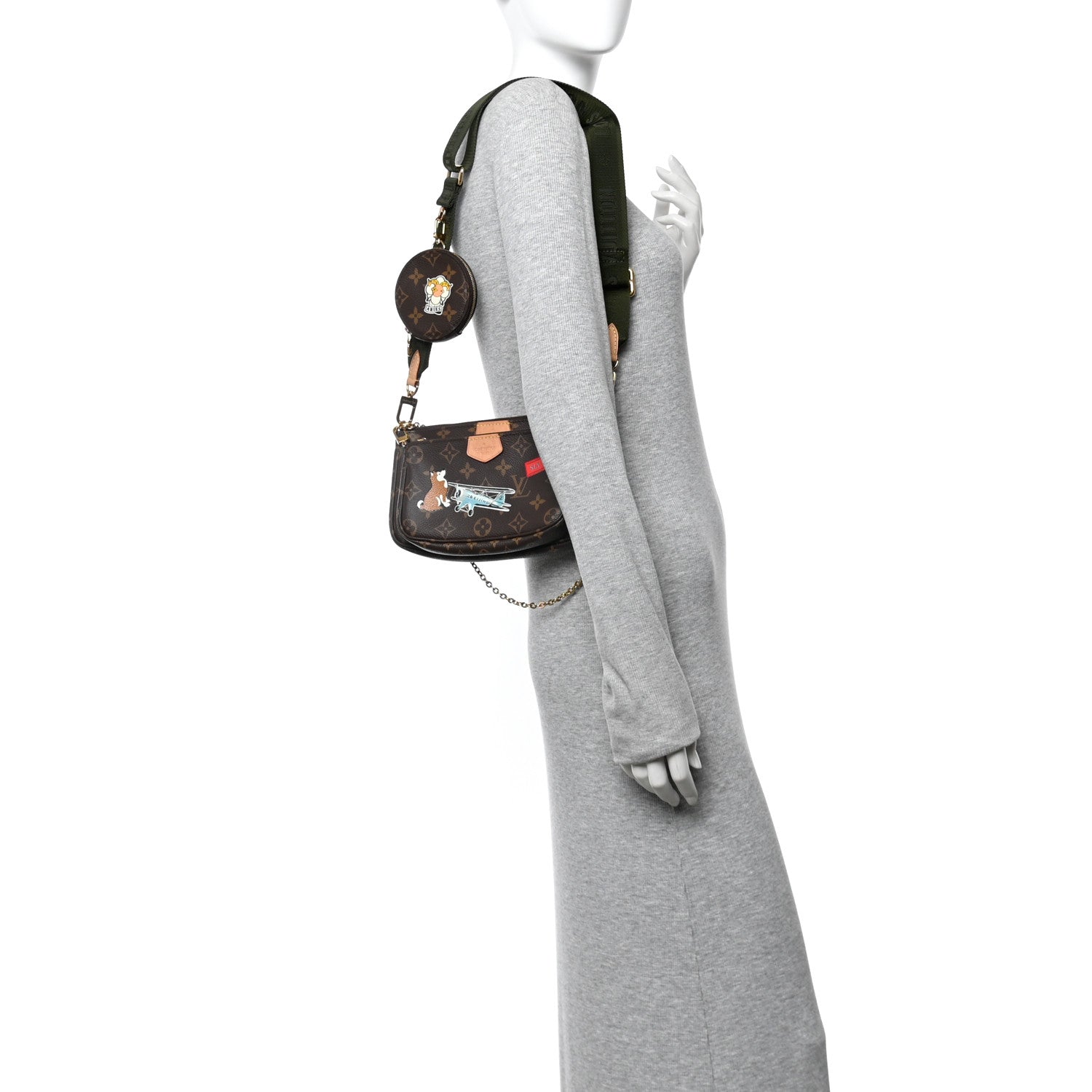 Louis Vuitton Monogram My LV World Tour Multi Pochette Accessories Kaki