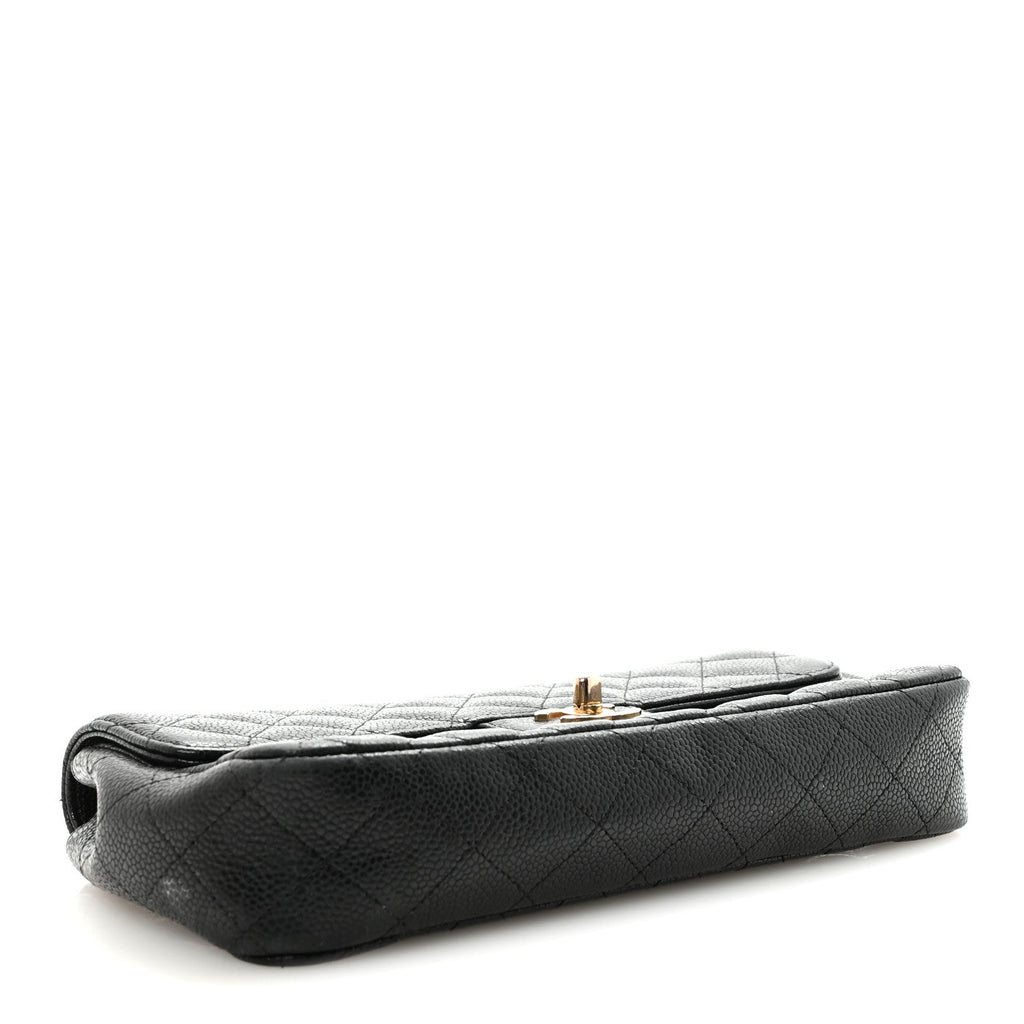 Chanel Caviar Quilted East West Flap Black