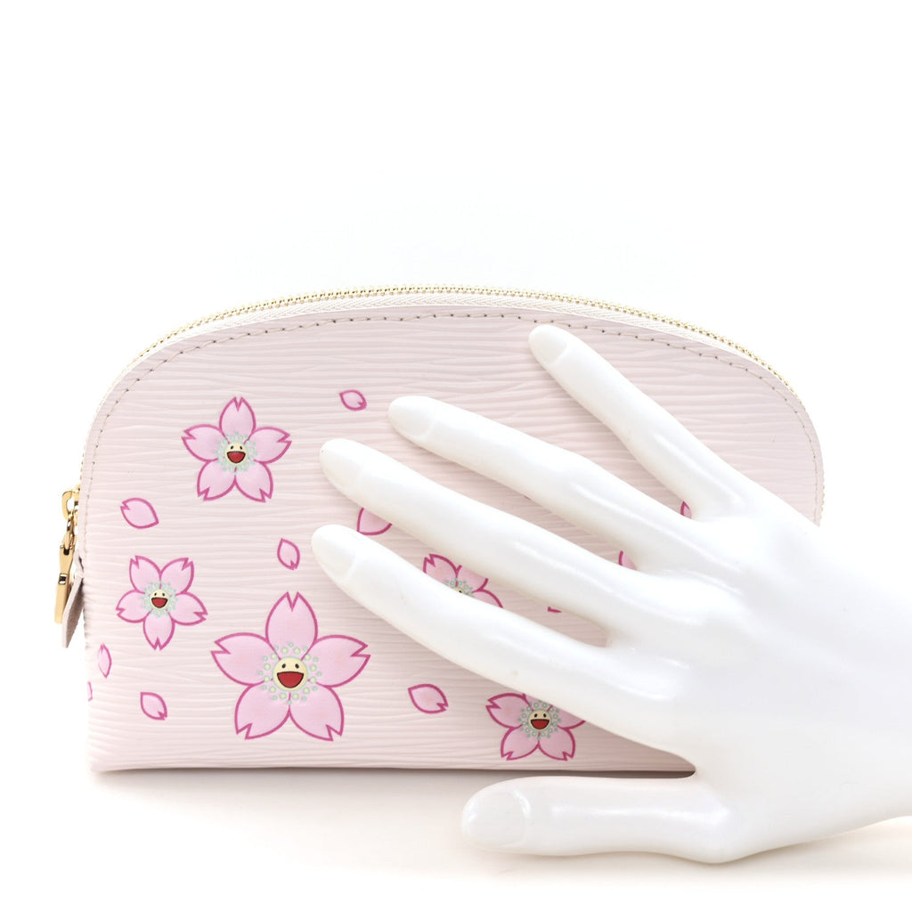 Louis Vuitton LV X TM Epi Cherry Blossom Cosmetic Pouch Pink