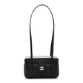 Chanel Shiny Caviar Preppy Coco Long Vanity With Strap Black