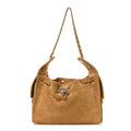 Chanel Suede Quilted Small Chanel 25 Handbag Beige