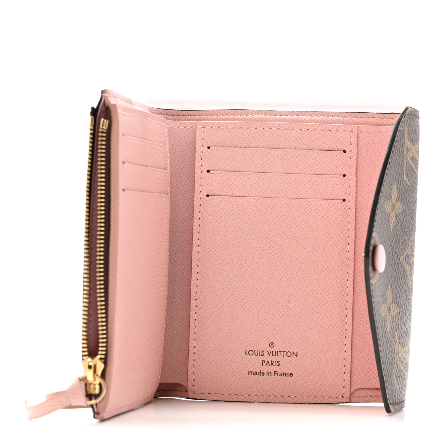 Louis Vuitton Monogram Victorine Wallet Rose Ballerine