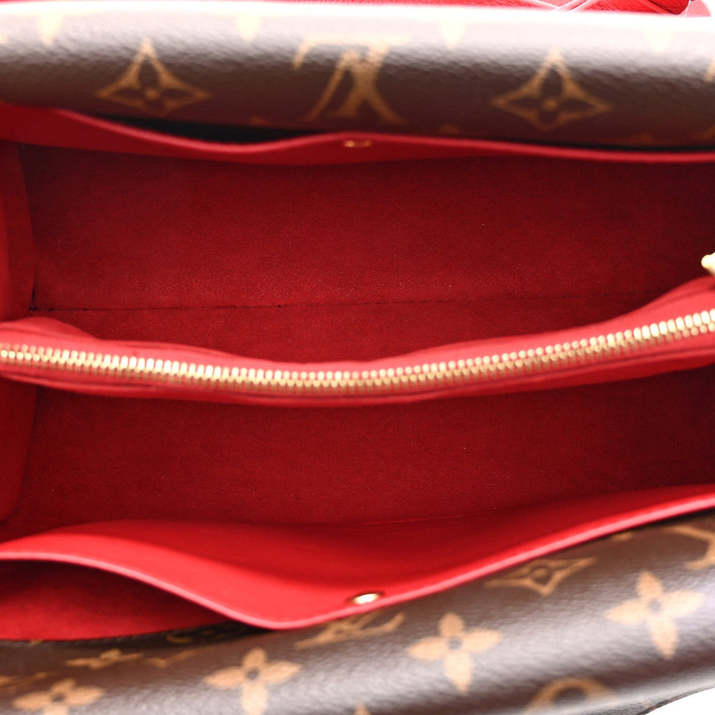 Louis Vuitton Grained Calfskin Monogram Double V Rubis