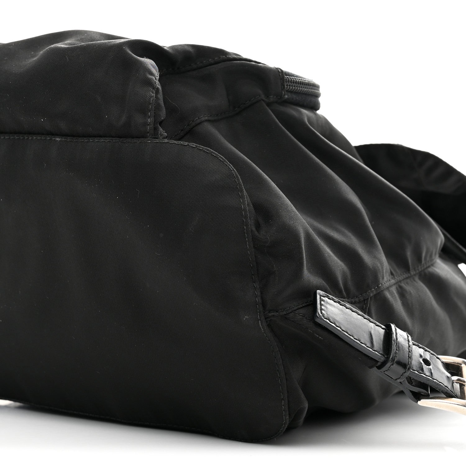 Prada Tessuto Nylon Vela Cinch Backpack Black