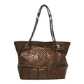 Chanel Metallic Aged Calfskin Large Shopping In Moscow Tote Bronze