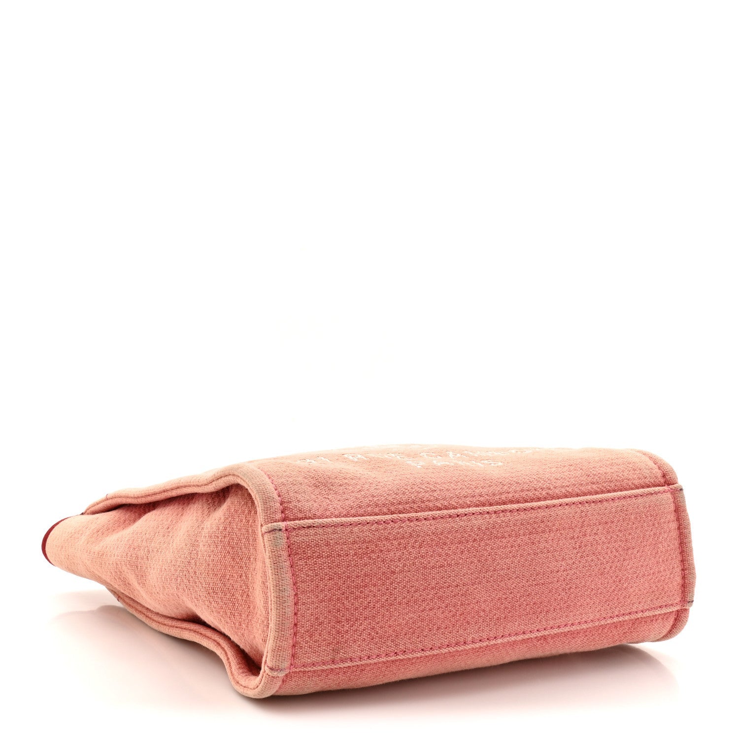 Chanel Canvas Mini Deauville Tote Red