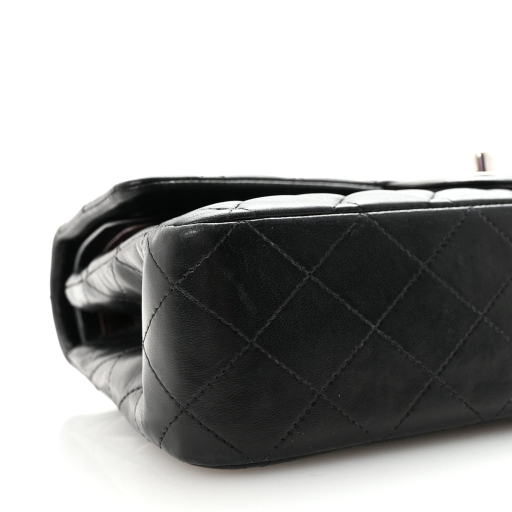Chanel Lambskin Quilted Medium Double Flap Black