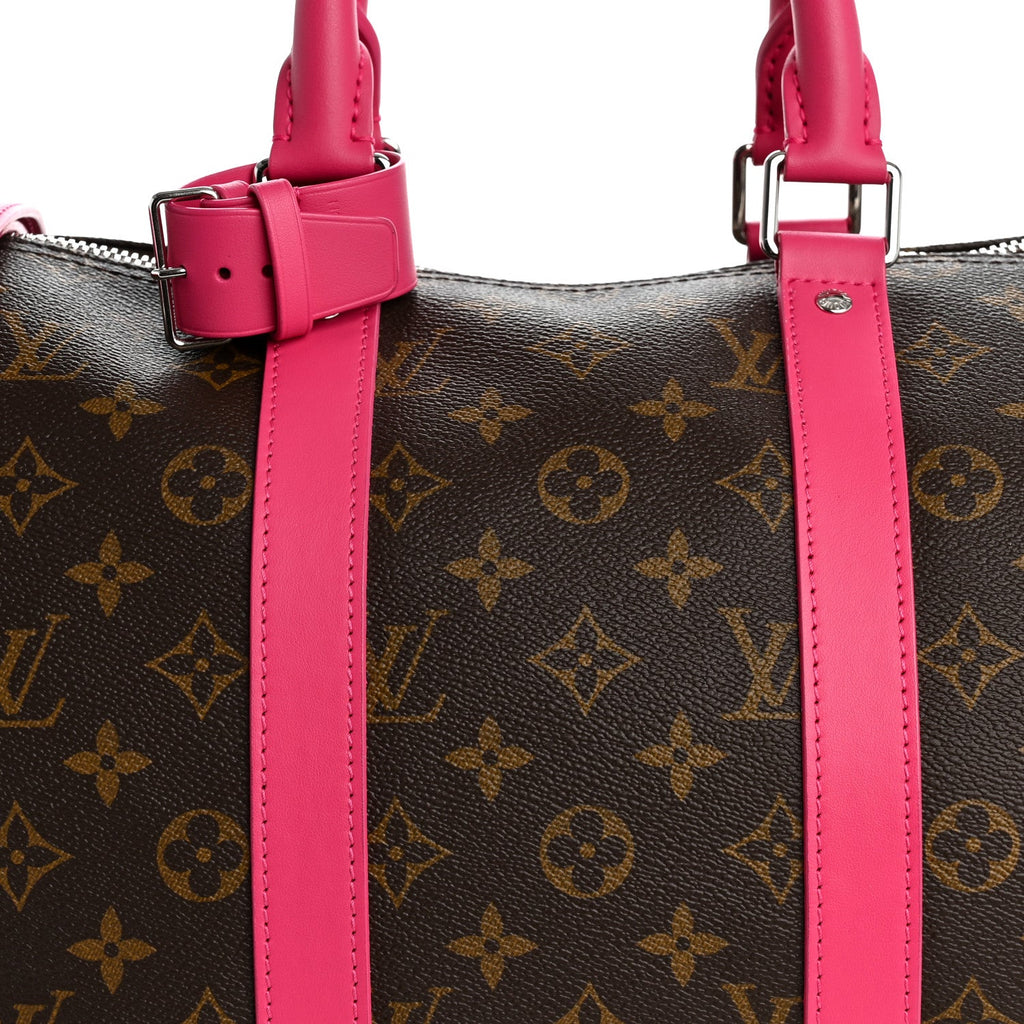 Louis Vuitton Monogram Keepall Bandouliere 45 Pondichery Pink