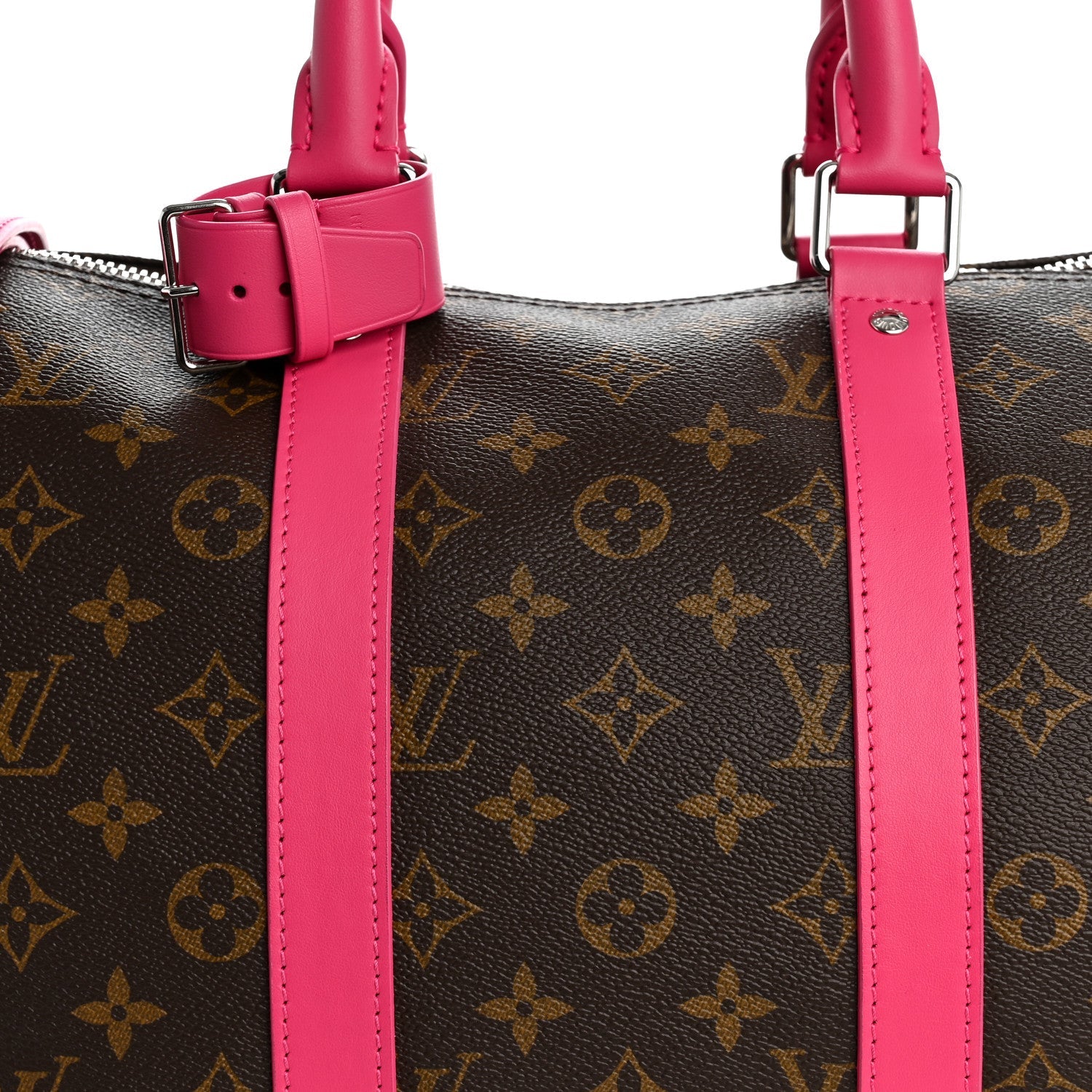 Louis Vuitton Monogram Keepall Bandouliere 45 Pondichery Pink