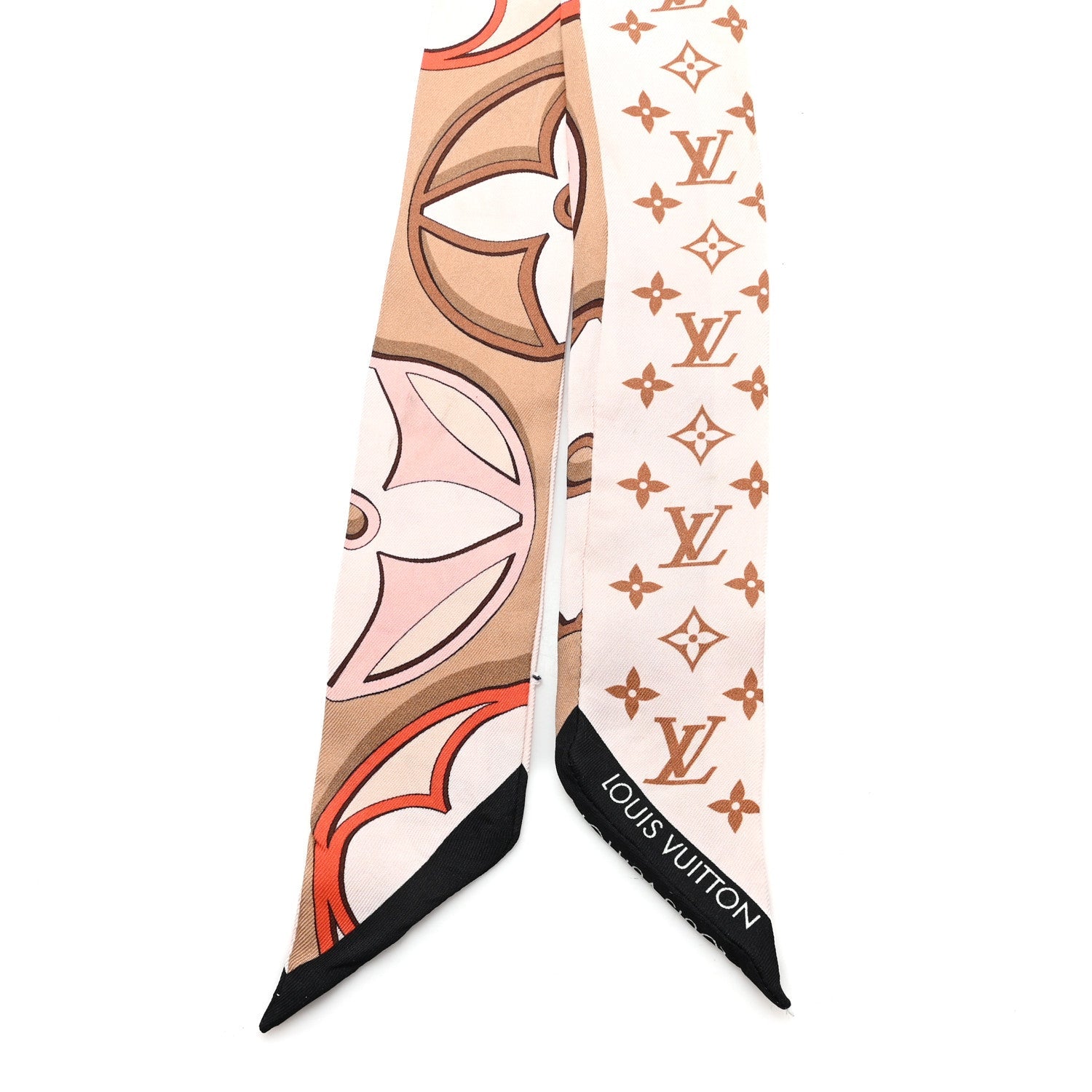 Louis Vuitton Silk Monogram LV Duality BB Bandeau Pink Beige