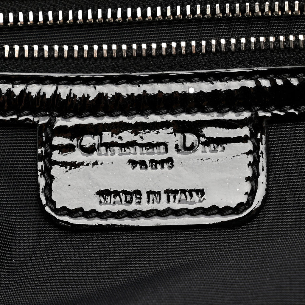 Christian Dior Patent Cannage New Lock Flap Black