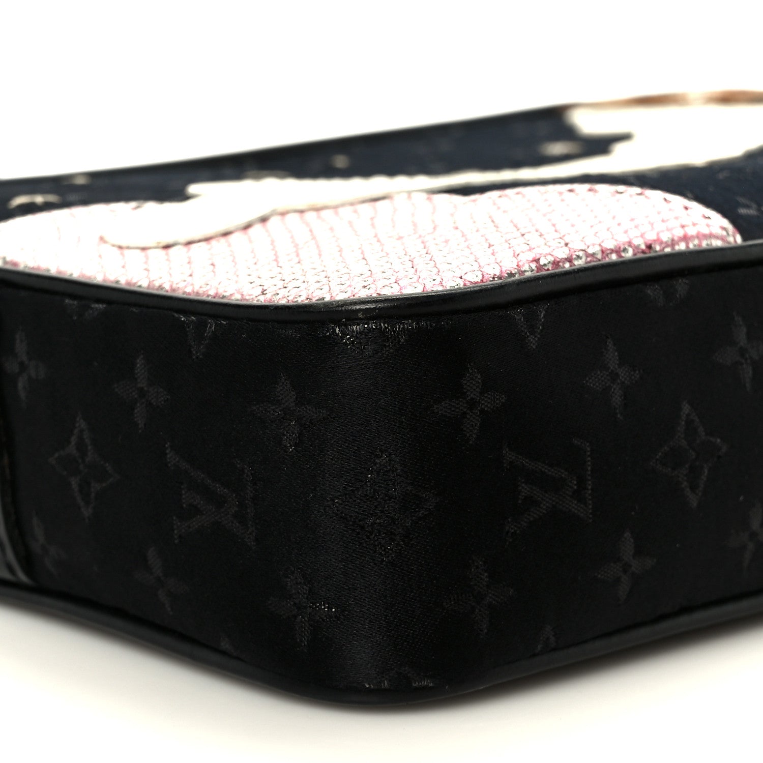 Louis Vuitton Satin Mini Monogram Conte De Fees Pochette Black