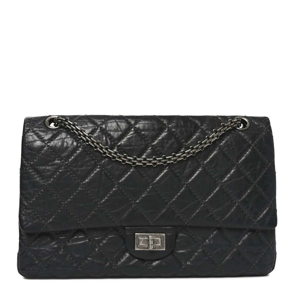 Chanel Aged Calfskin Quilted 2.55 Reissue 226 Flap Grey