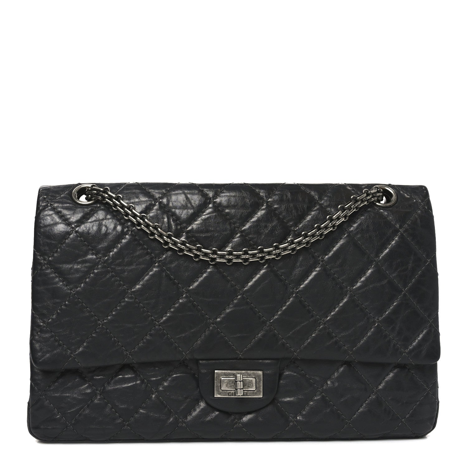 Chanel Aged Calfskin Quilted 2.55 Reissue 226 Flap Grey