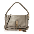 Gucci Monogram Calfskin Medium Bella Flap Bag Beige Ebony Champagne