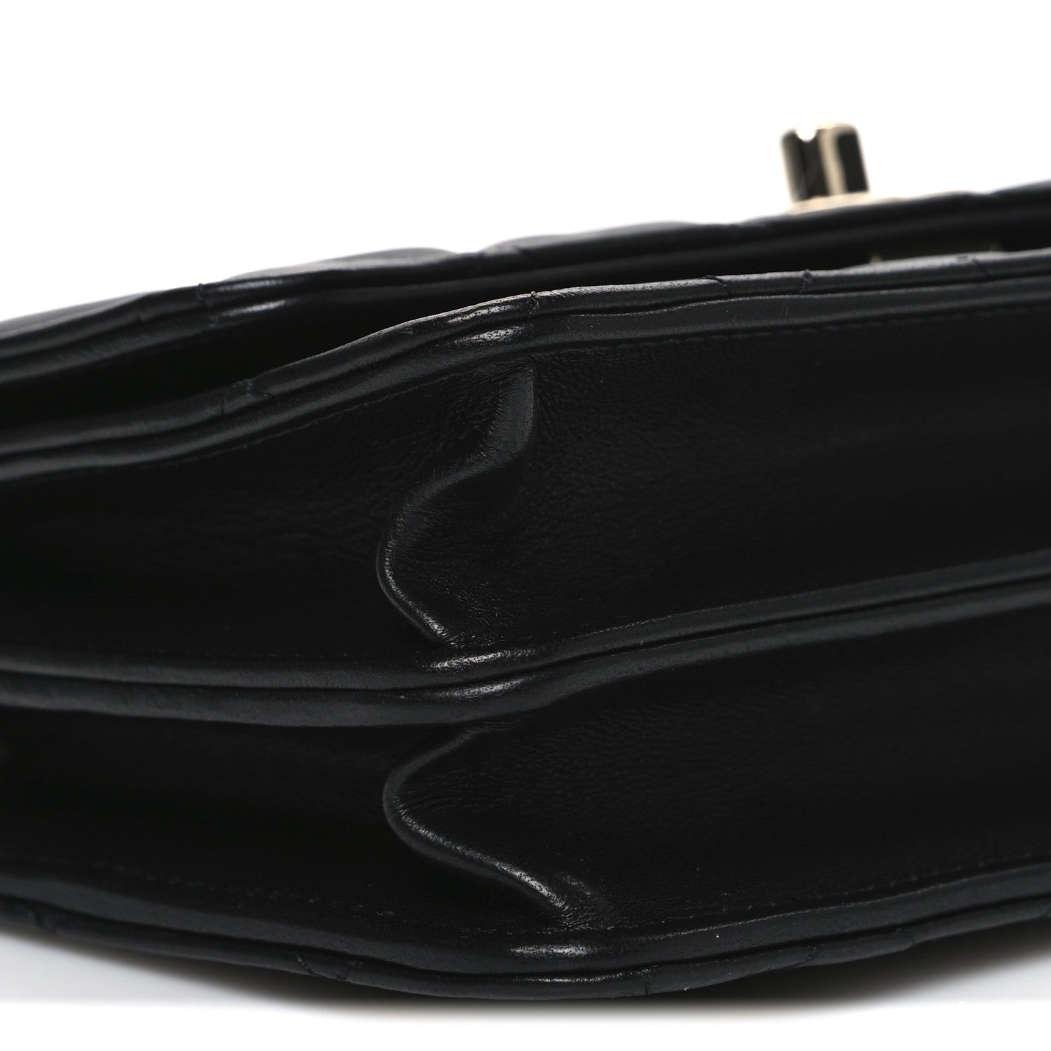 Chanel Lambskin Quilted Trendy CC Dual Handle Clutch With Chain Black