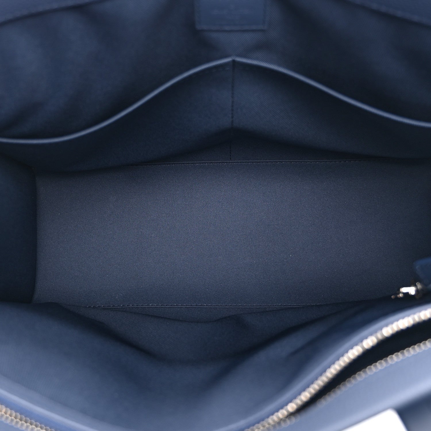 Louis Vuitton Grained Calfskin LV Aerogram Tote Navy