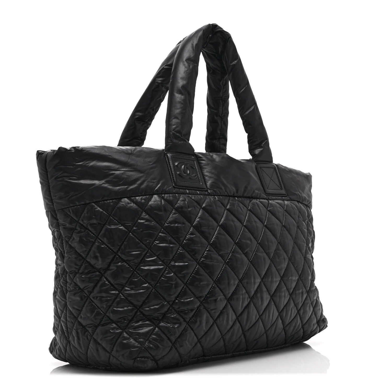 Chanel Nylon Quilted Large Coco Cocoon Tote Black