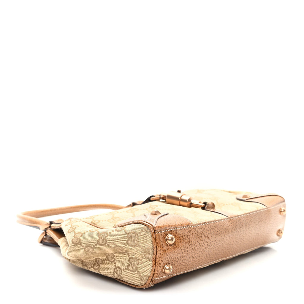Gucci Monogram Calfskin Bardot Shoulder Bag