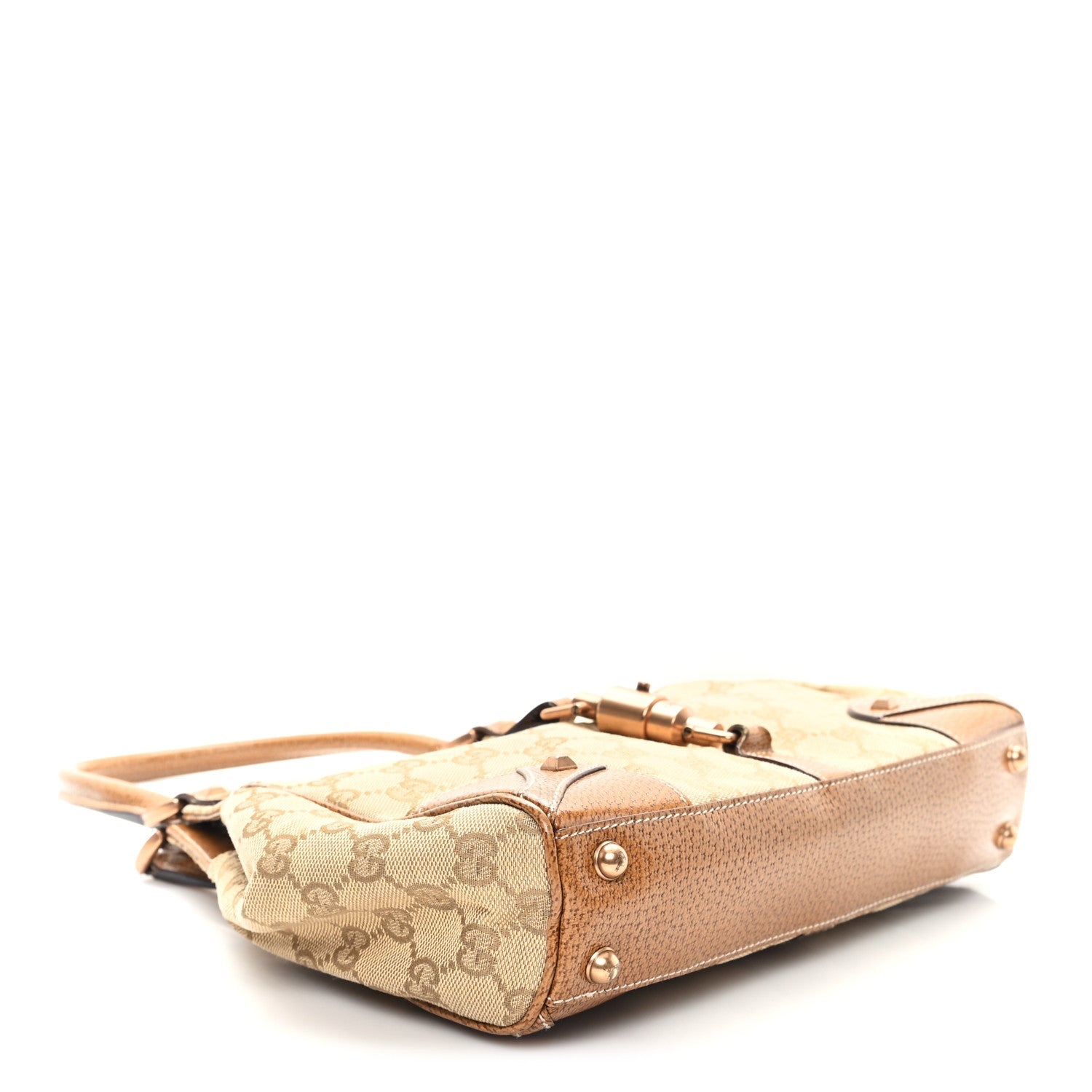 Gucci Monogram Calfskin Bardot Shoulder Bag