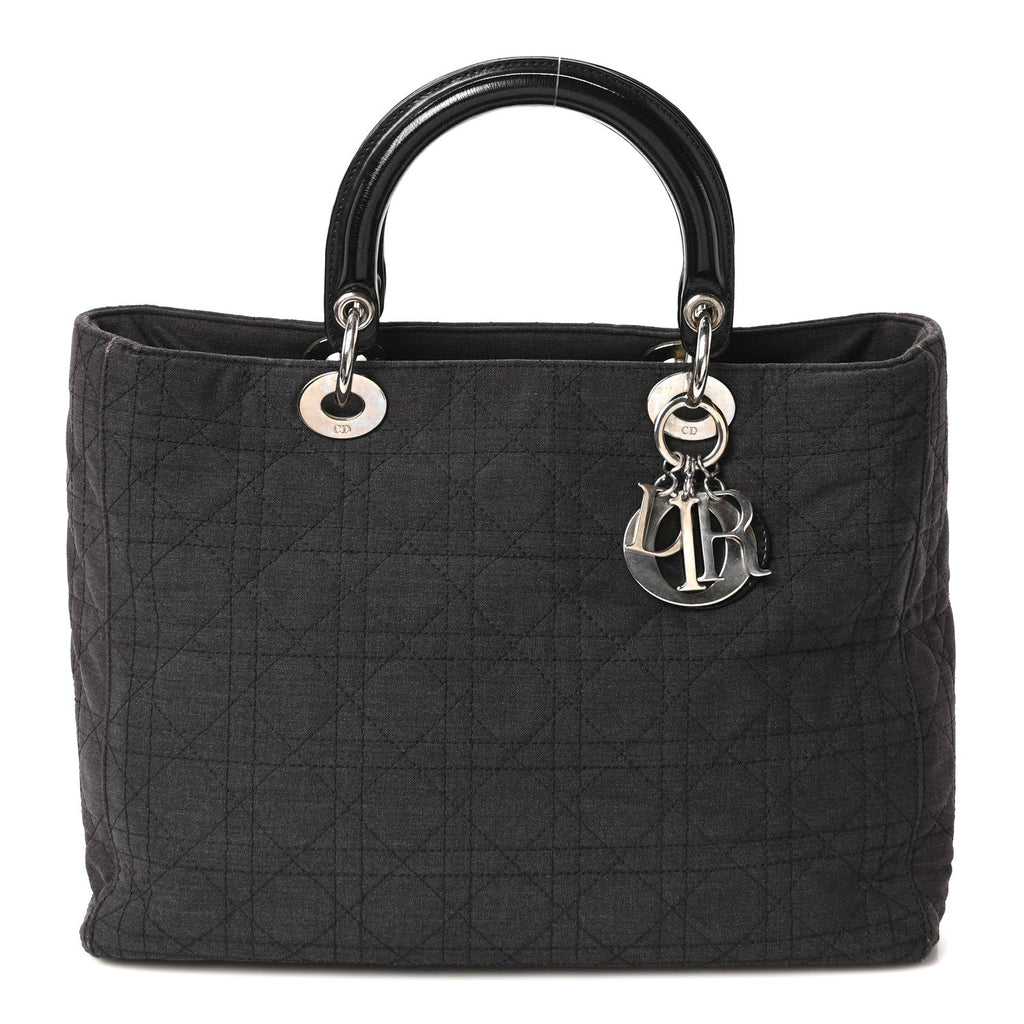 Christian Dior Nylon Cannage Large Lady Dior