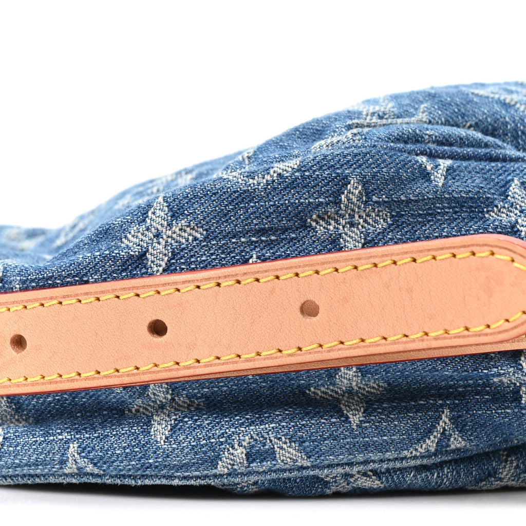 Louis Vuitton Monogram Denim Croissant MM Blue