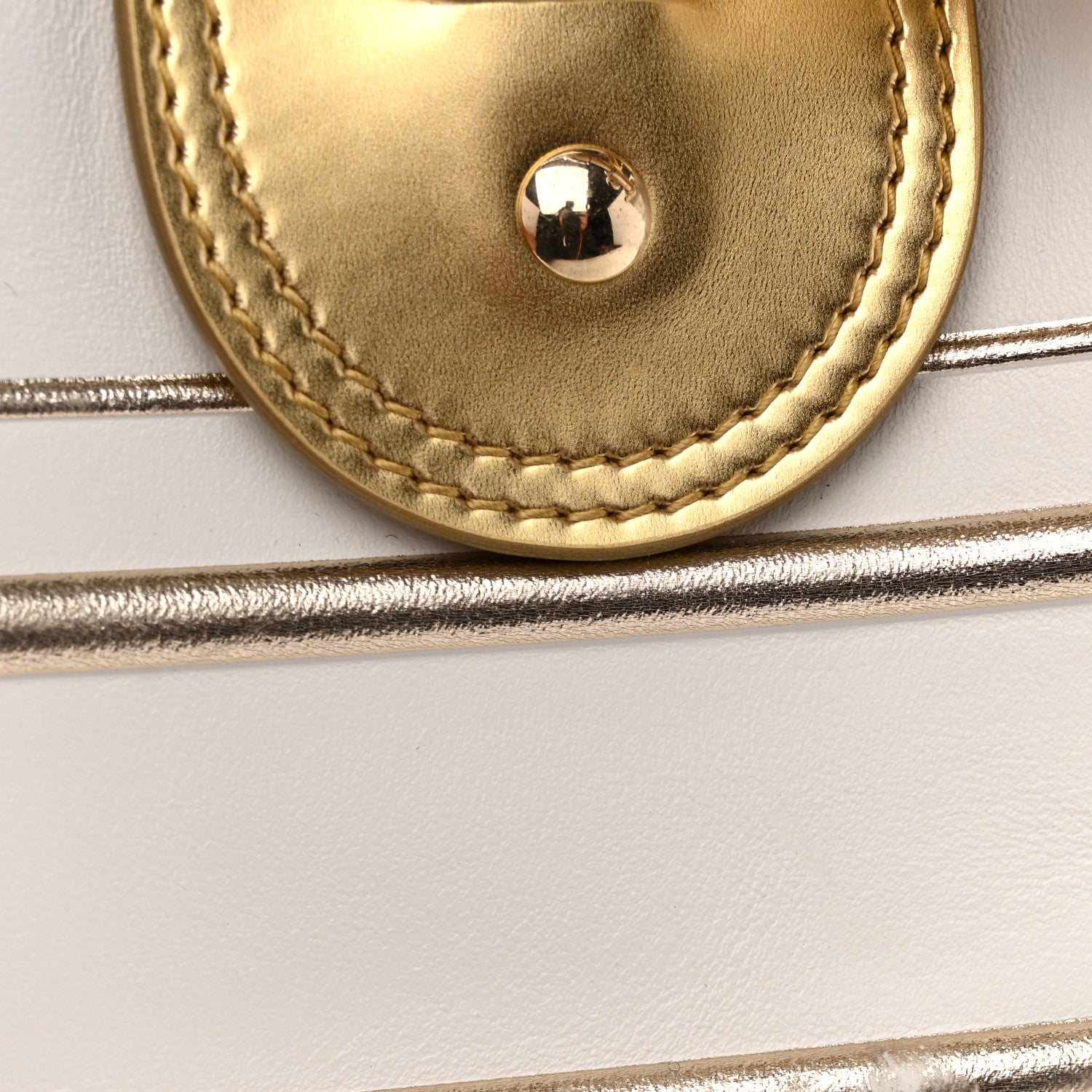 Christian Dior Calfskin Padded Macrocannage Medium Dior Vibe Zip Bowling Bag White Gold