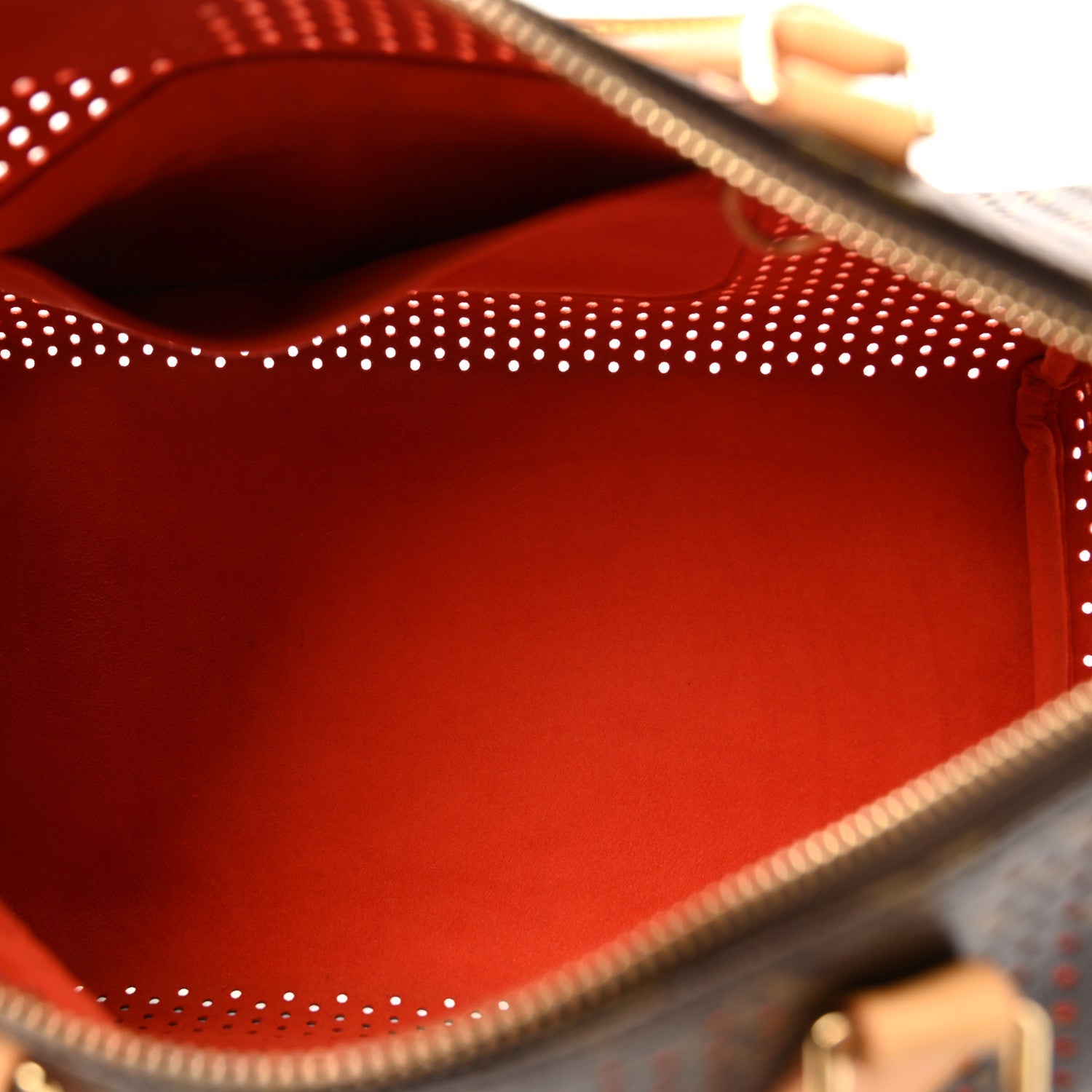 Louis Vuitton Monogram Perforated Speedy 30 Orange