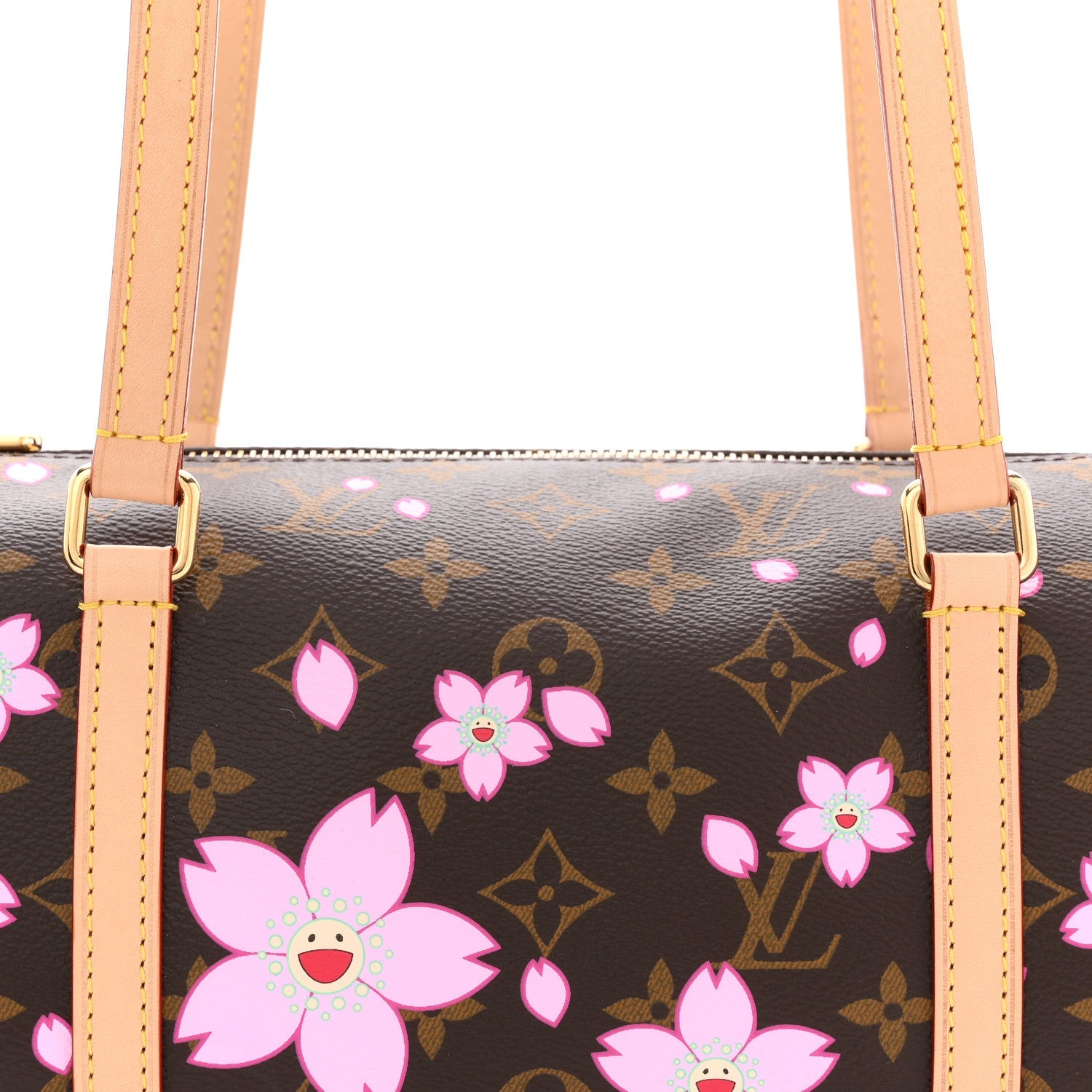Louis Vuitton LV X TM Monogram Cherry Blossom Papillon Sakura Brown