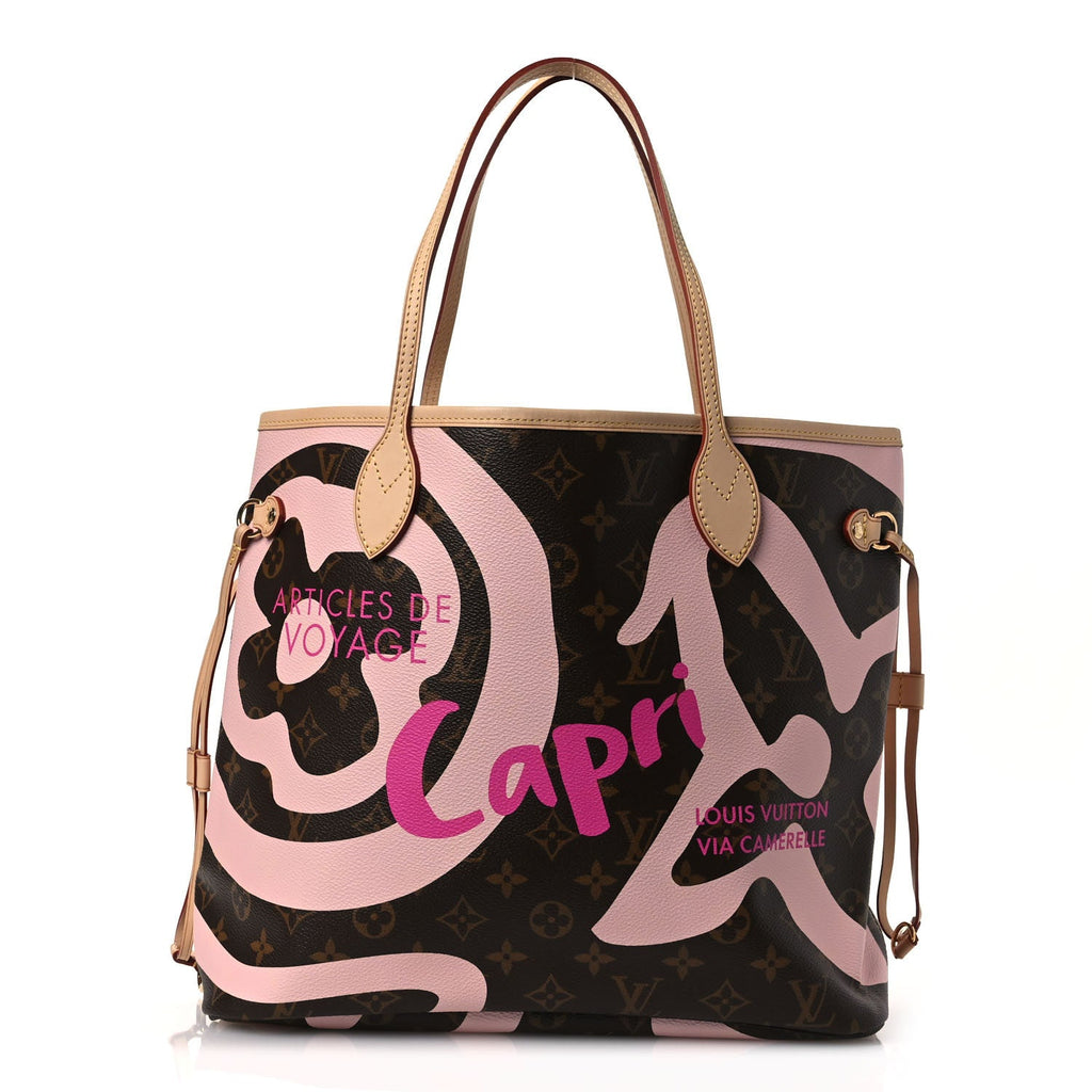 Louis Vuitton Monogram Tahitienne Capri Neverfull MM