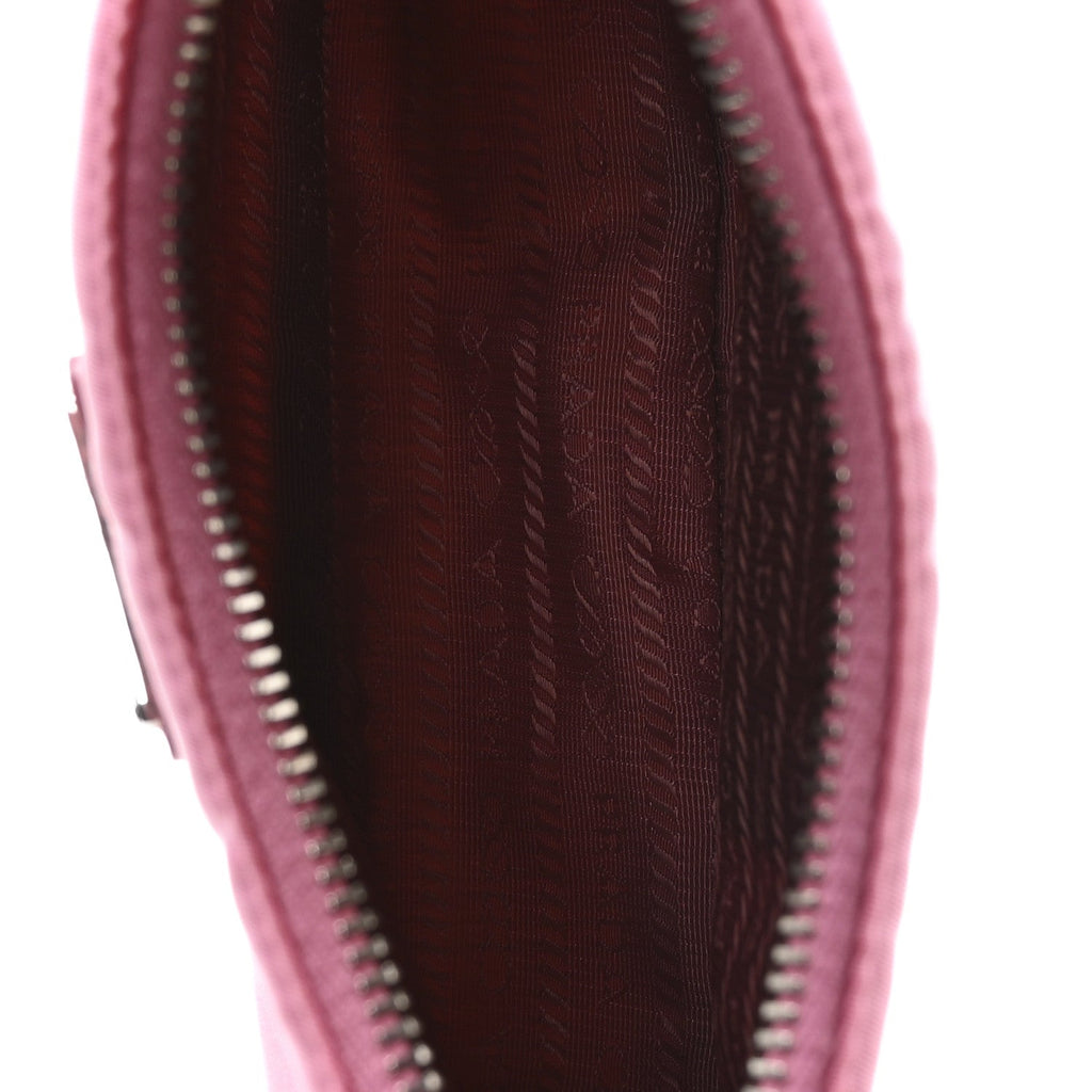 Prada Tessuto Nylon Saffiano Mini Re-Edition 2005 Bag Begonia