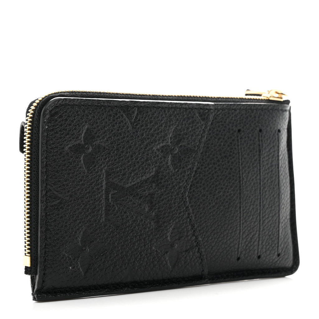 Louis Vuitton Empreinte Recto Verso Card Holder Black