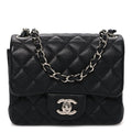 Chanel Caviar Quilted Mini Square Flap Black