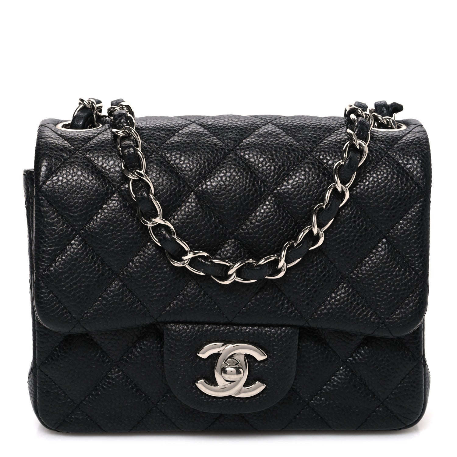 Chanel Caviar Quilted Mini Square Flap Black