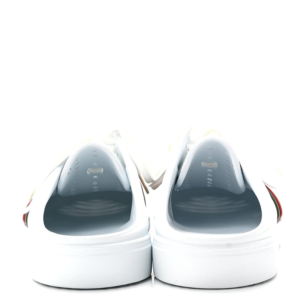 Gucci Rubber Ace Sabot Mules 41 Great White