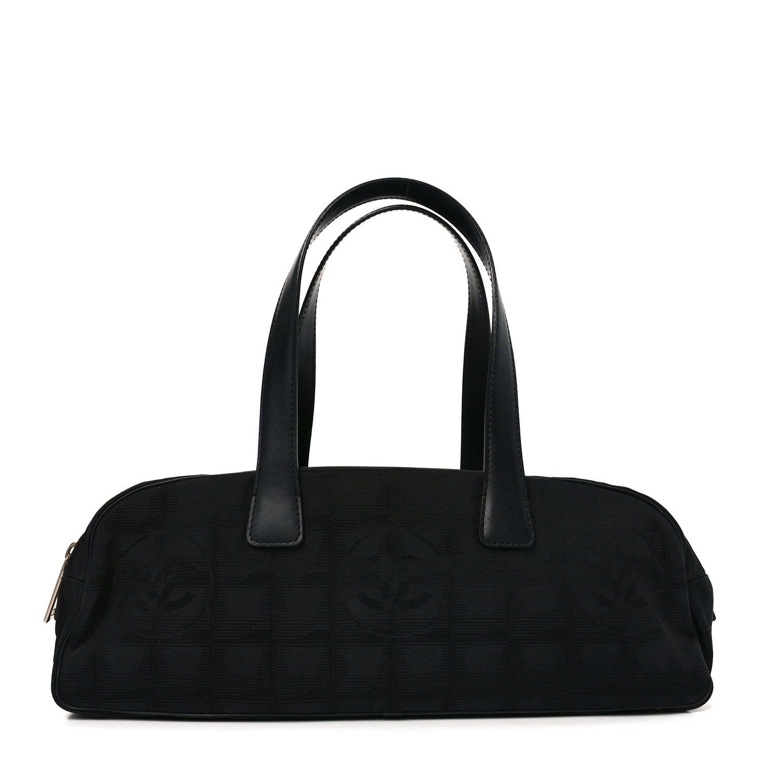 Chanel Nylon Travel Bowler Black