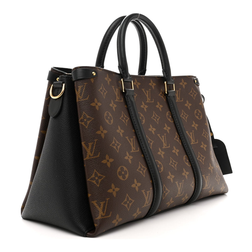 Louis Vuitton Monogram Soufflot MM Black