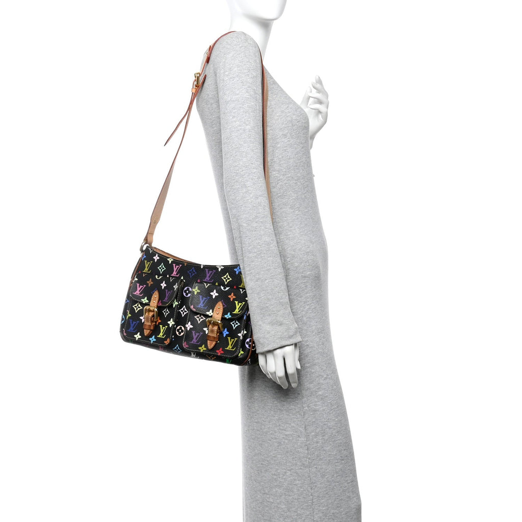 Louis Vuitton Monogram Multicolor Lodge GM Black
