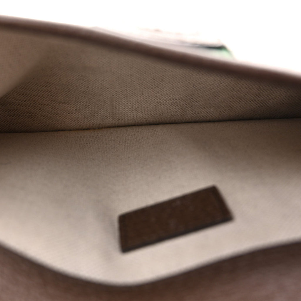 Gucci GG Supreme Monogram Web Small Ophidia Belt Bag Brown