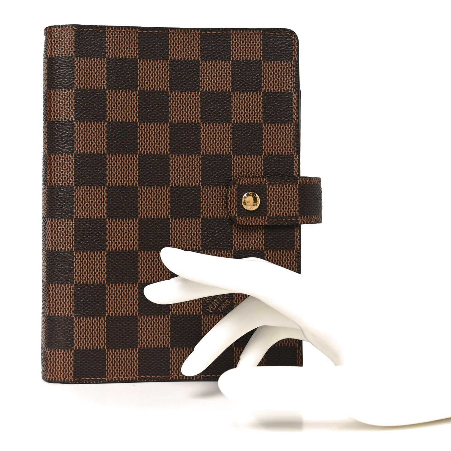 Louis Vuitton Damier Ebene Medium Ring Agenda Cover