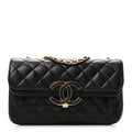 Chanel Lambskin Quilted Small CC Chic Flap Black
