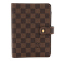 Louis Vuitton Damier Ebene Medium Ring Agenda Cover