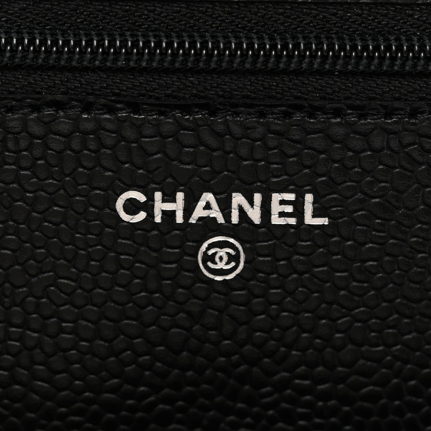 Chanel Caviar Quilted Wallet On Chain WOC Black