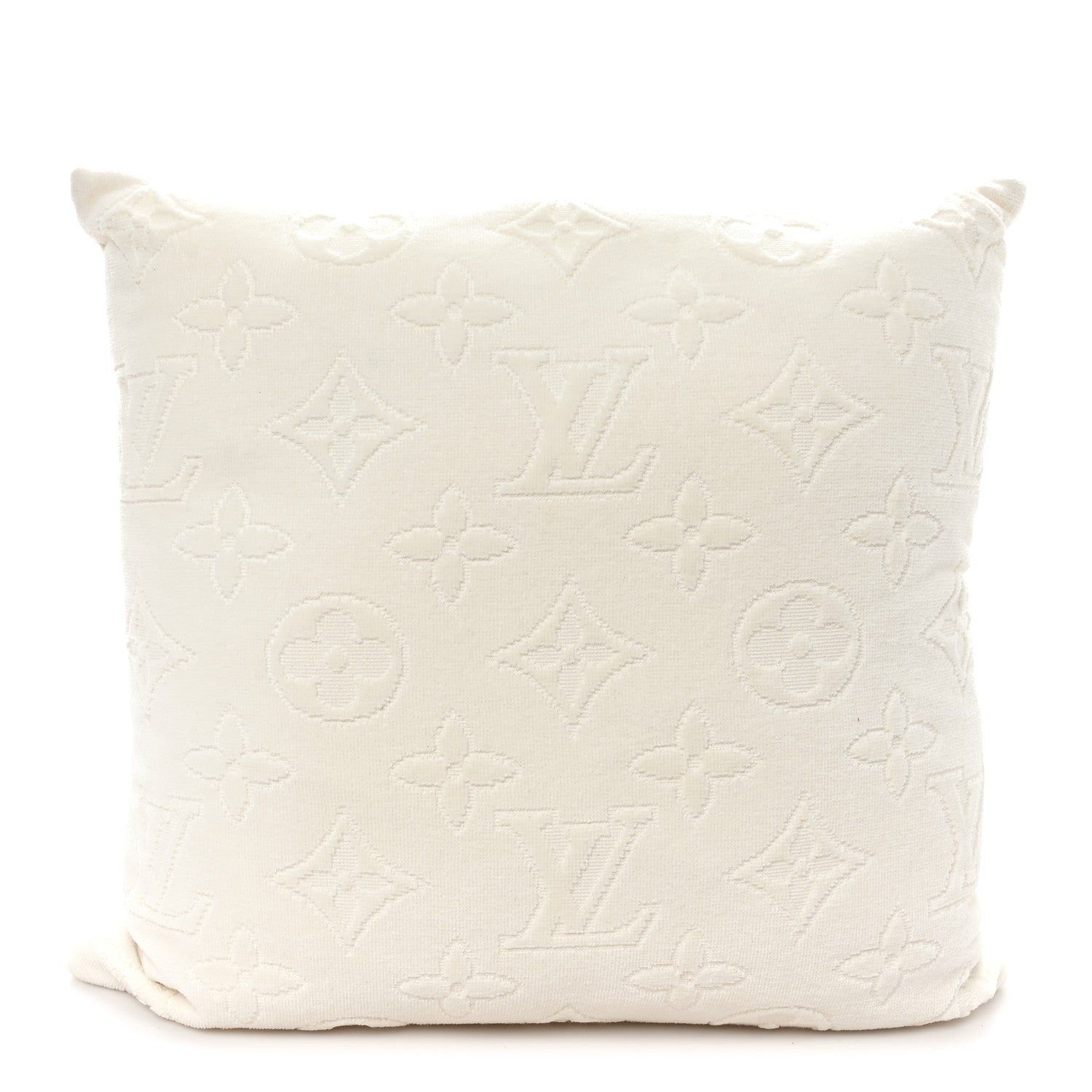 Louis Vuitton Cotton Beach Cushion Pillow Creme