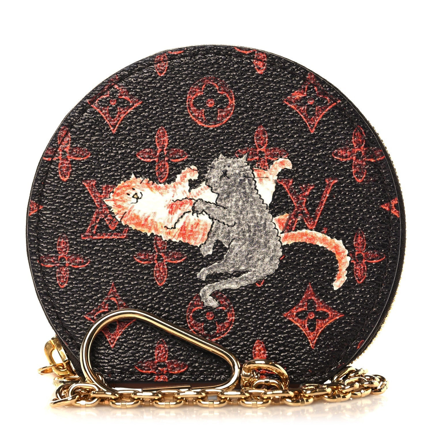 Louis Vuitton Calfskin Catogram Micro Boite Chapeau Marron